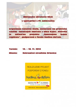 Tanečná škola 14.-16.11.2014